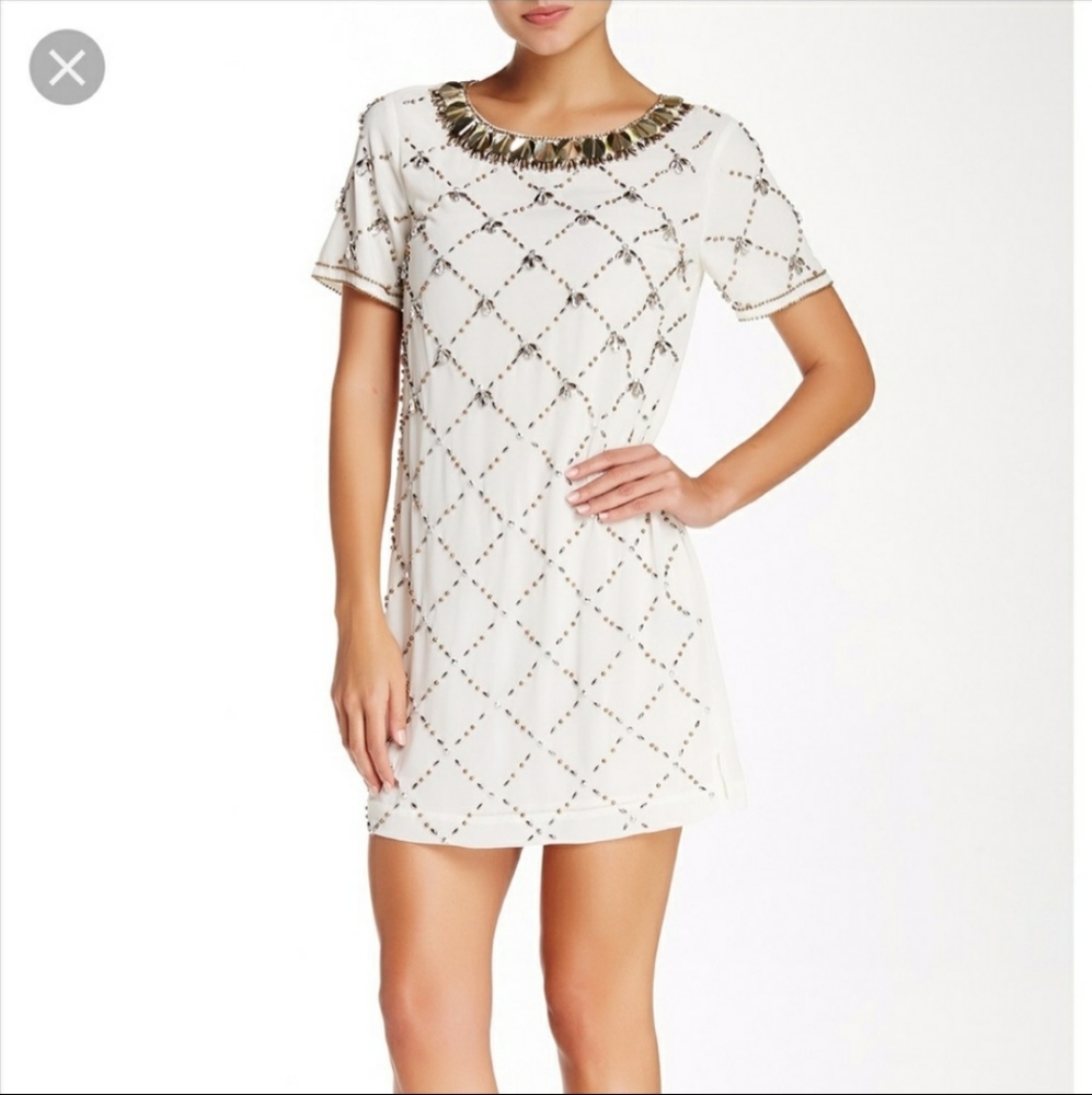 Cynthia Steffe beaded mini dress